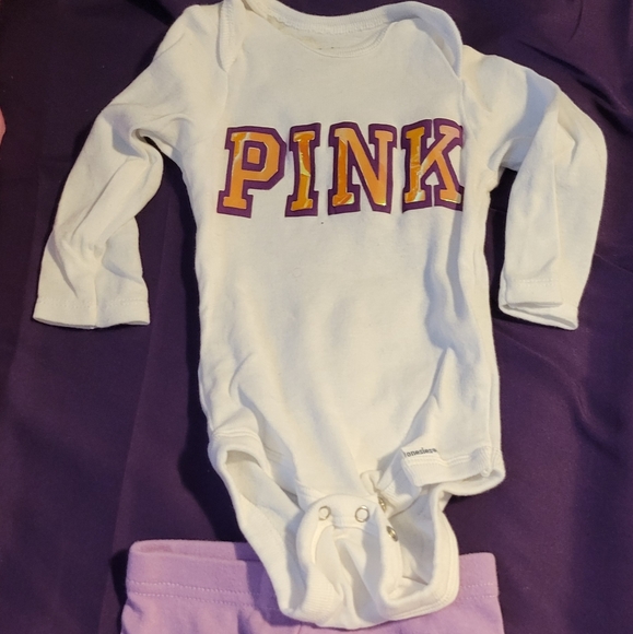 Infant Baby Girl Victoria Secret Pink Outfits (Size 3-6mo) - Picture 9 of 10